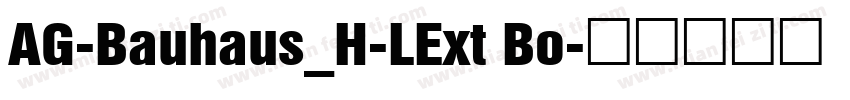 AG-Bauhaus_H-LExt Bo字体转换
